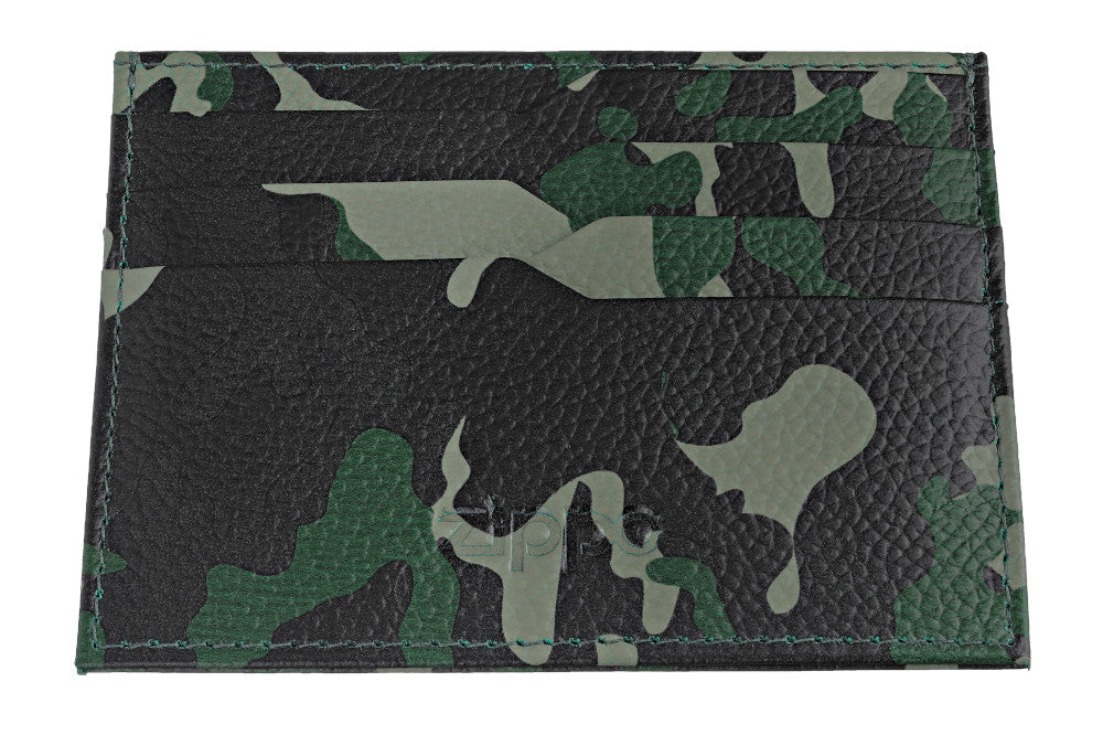 Credit card holder camouflage green