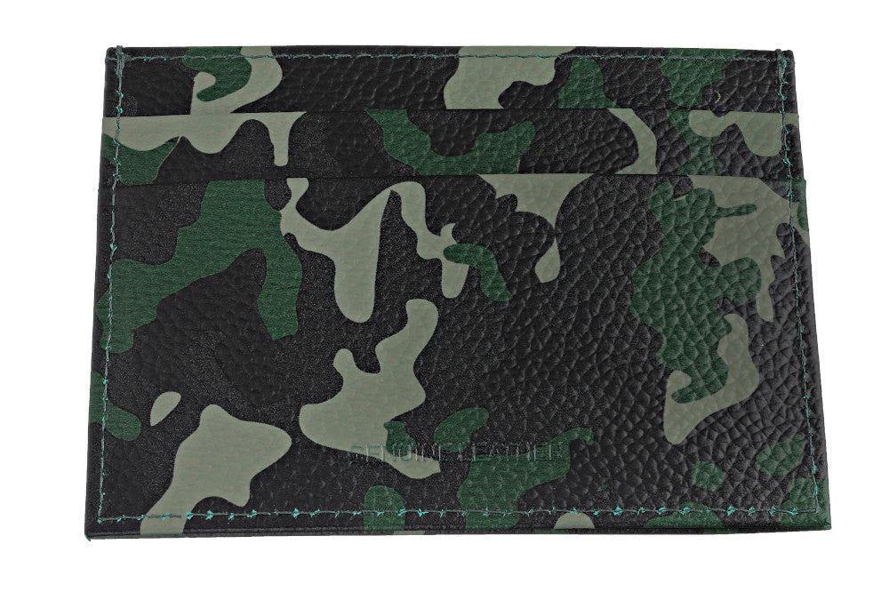 Credit card holder camouflage green