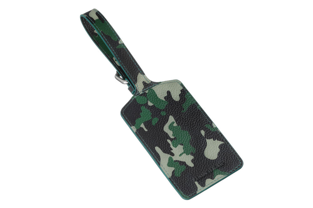 Luggage Tag Camo Green