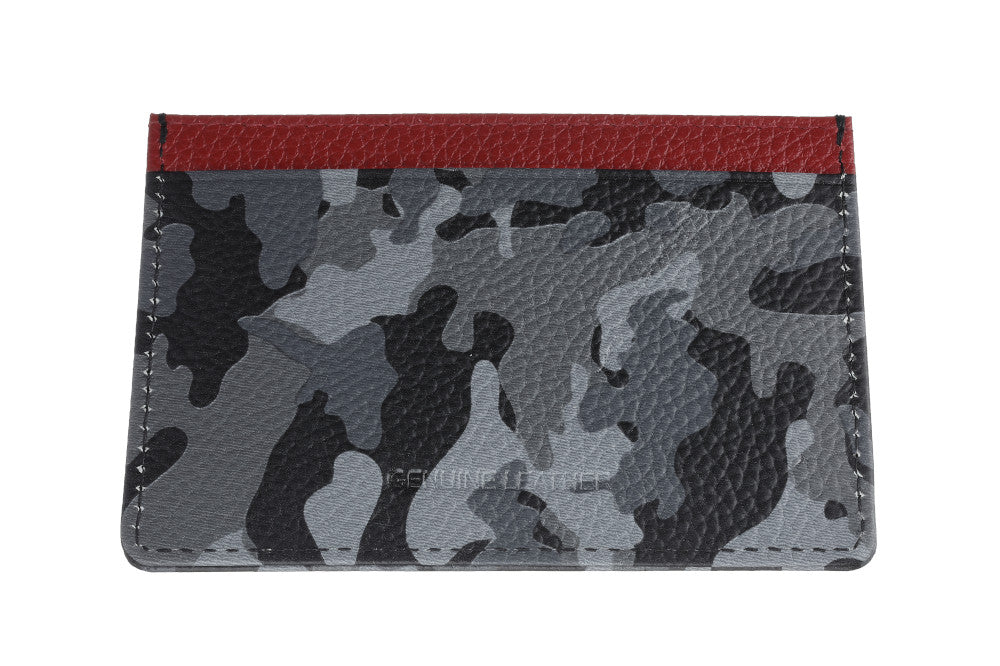 Credit Card Holder Camo Grey