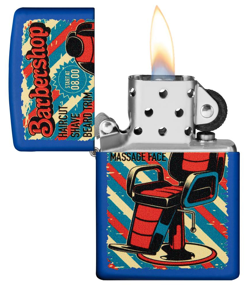 Barbershop Design Colour Image Windproof Lighter
