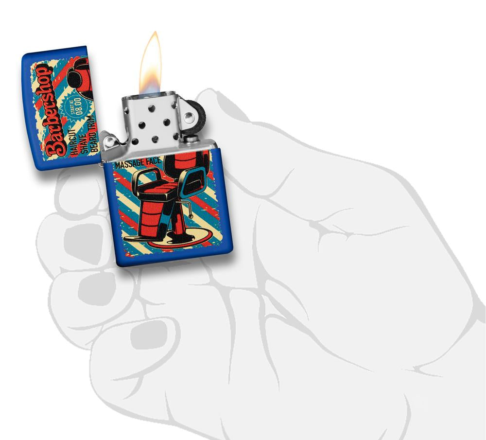 Barbershop Design Colour Image Windproof Lighter