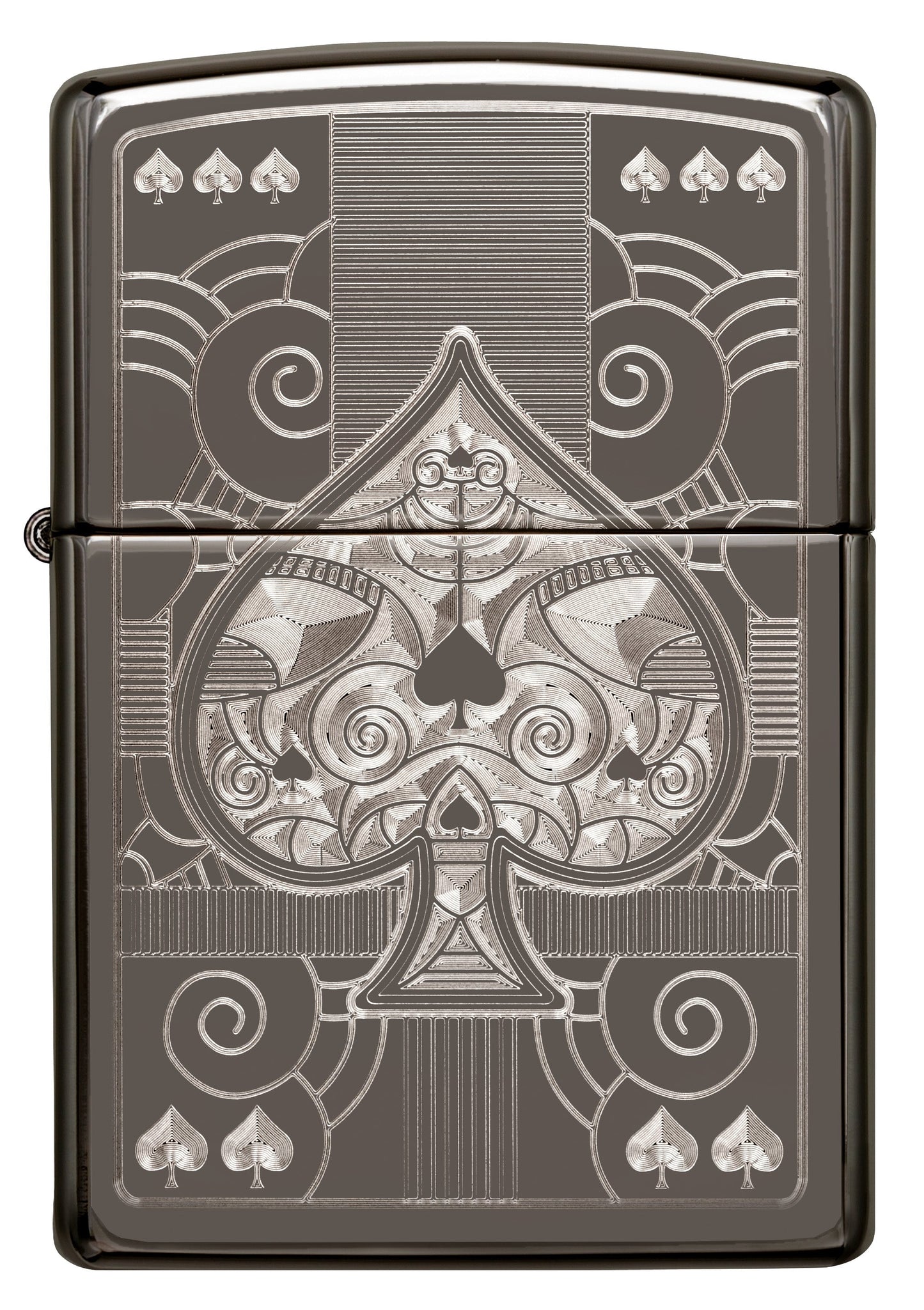 Front view of the Zippo Fancy ACE windproof lighter
