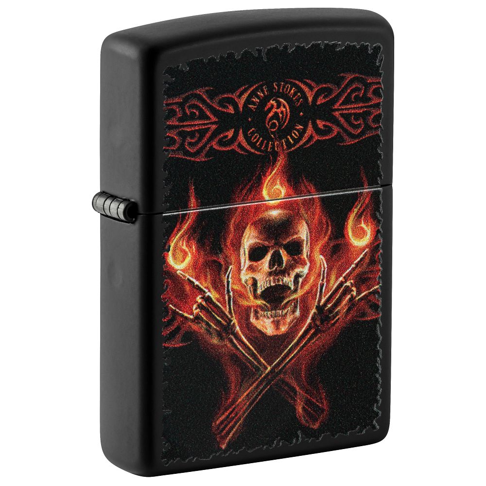 Anne Stokes Burning Skull Design