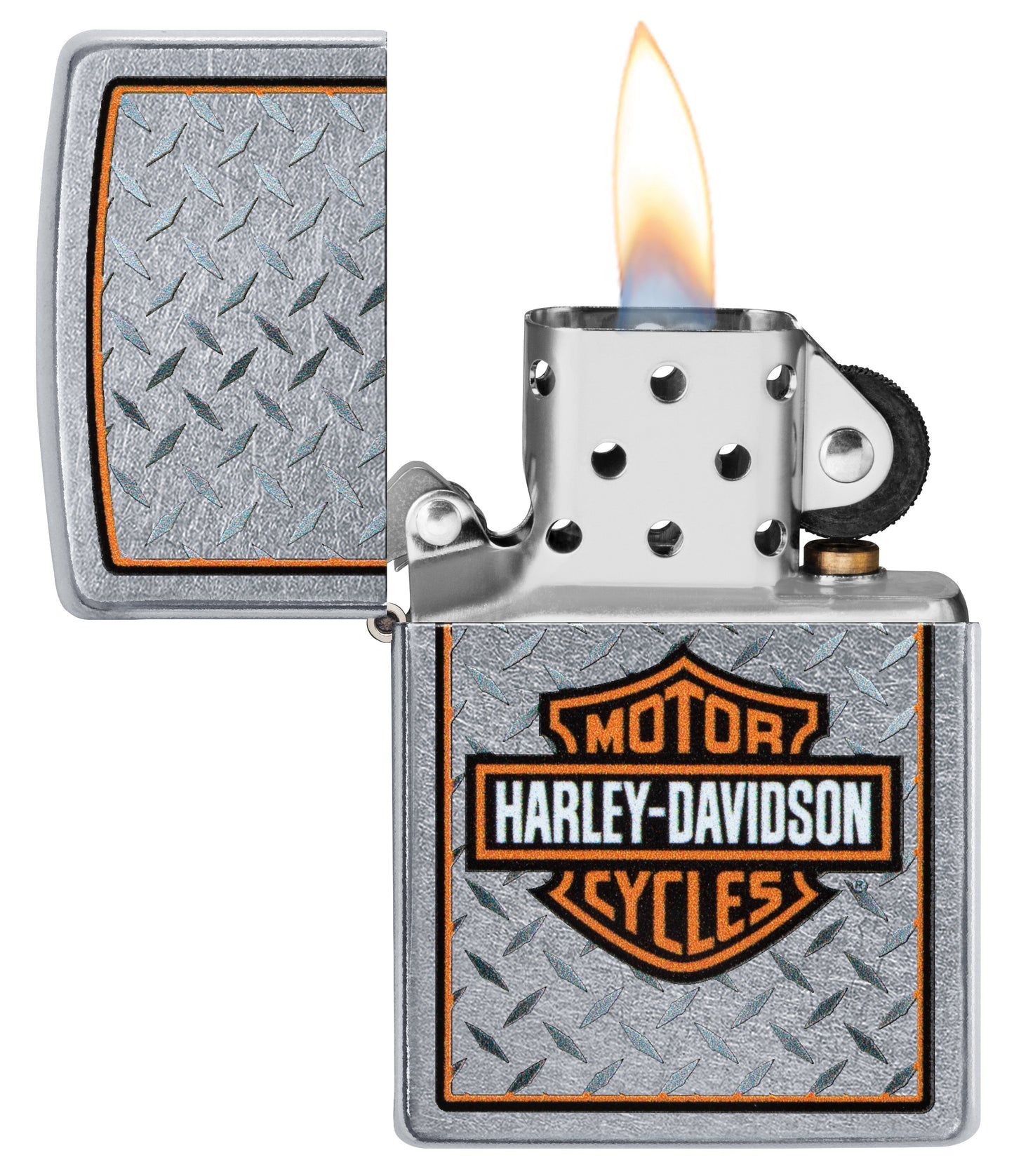 Harley-Davidson® Chequer Plate Logo Design