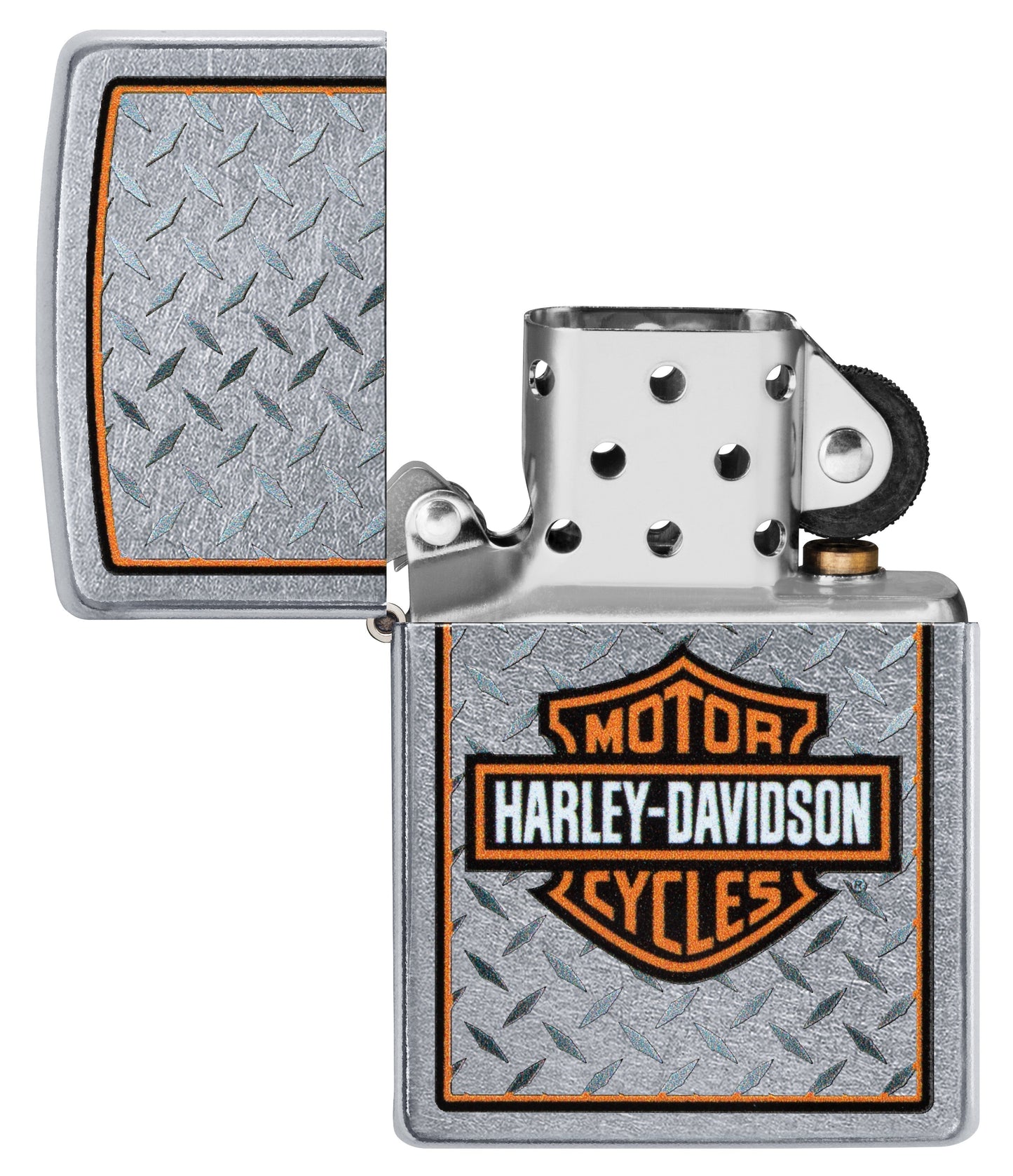 Harley-Davidson® Chequer Plate Logo Design