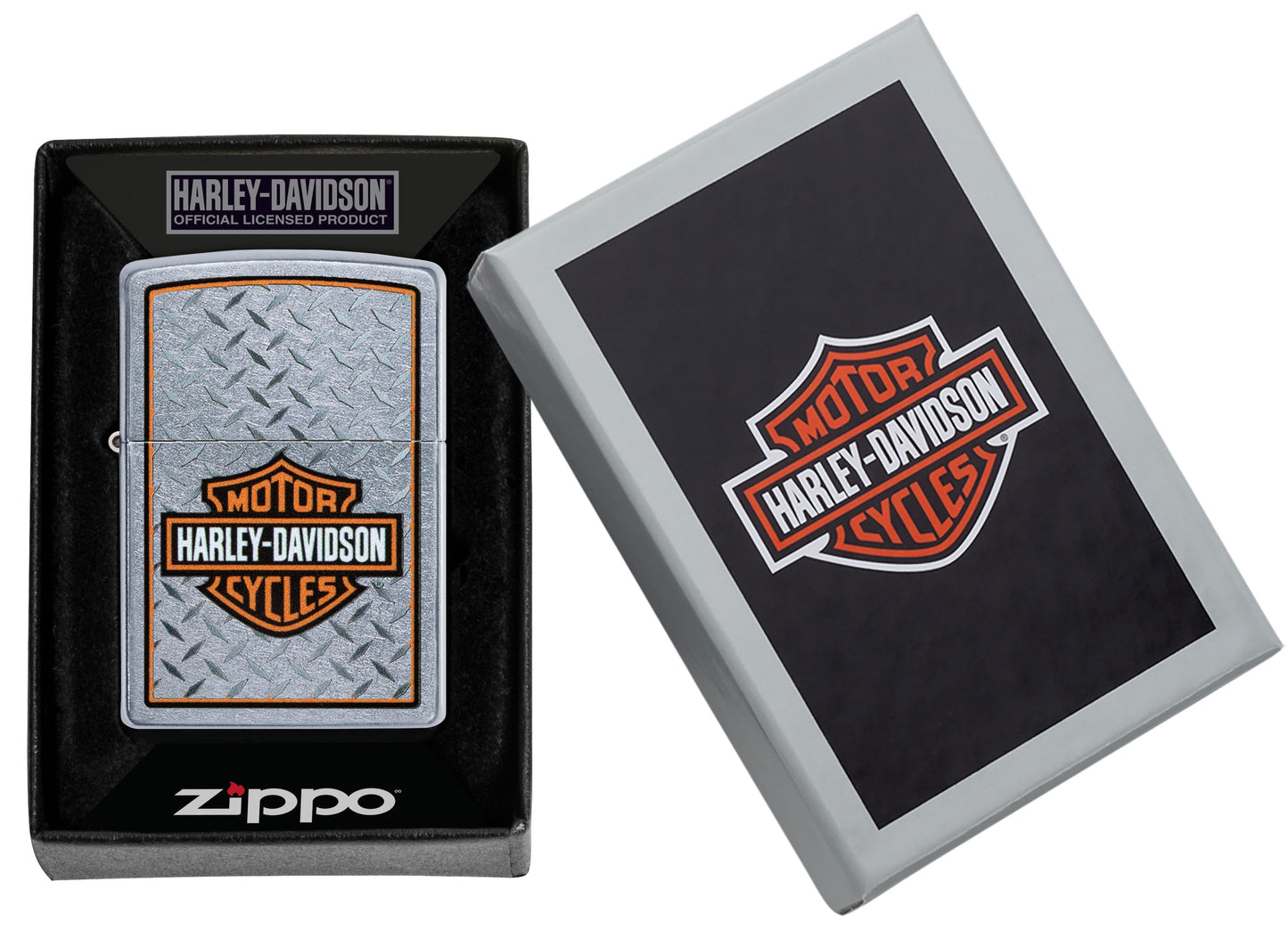 Harley-Davidson® Chequer Plate Logo Design