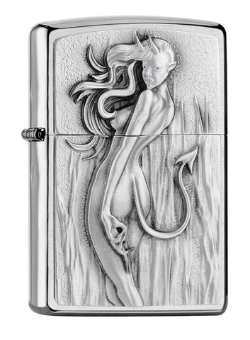 Devil Woman Design Emblem Windproof Lighter Online Only