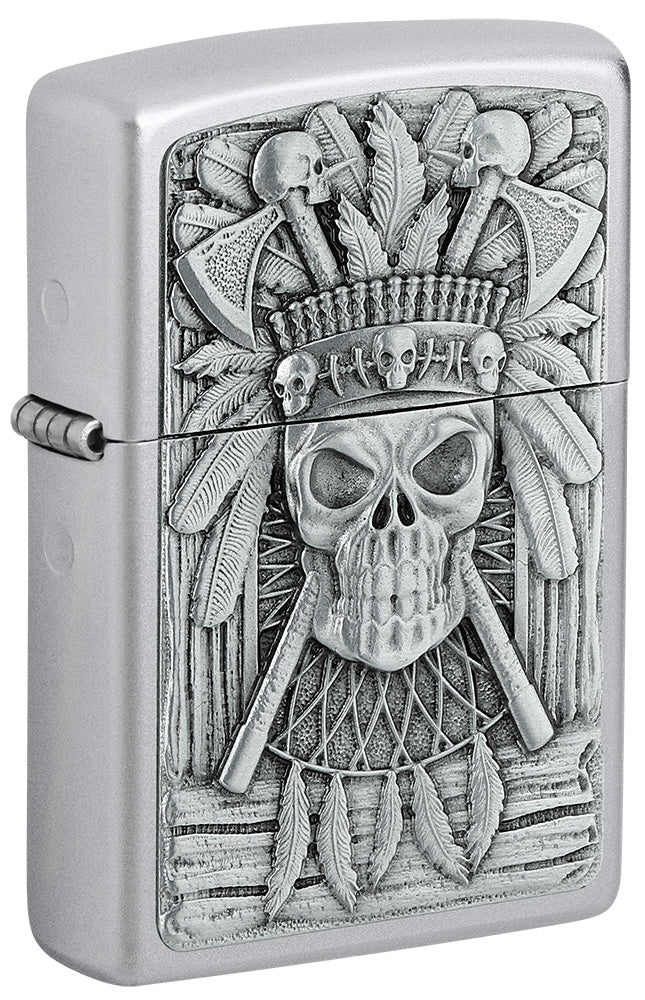 Zippo schedelaanstekers messing behuizing Limited Design 2BB-Skull LTD Zippo schedelaanstekers messing behuizing Limited Design 2BB-Skull LTD