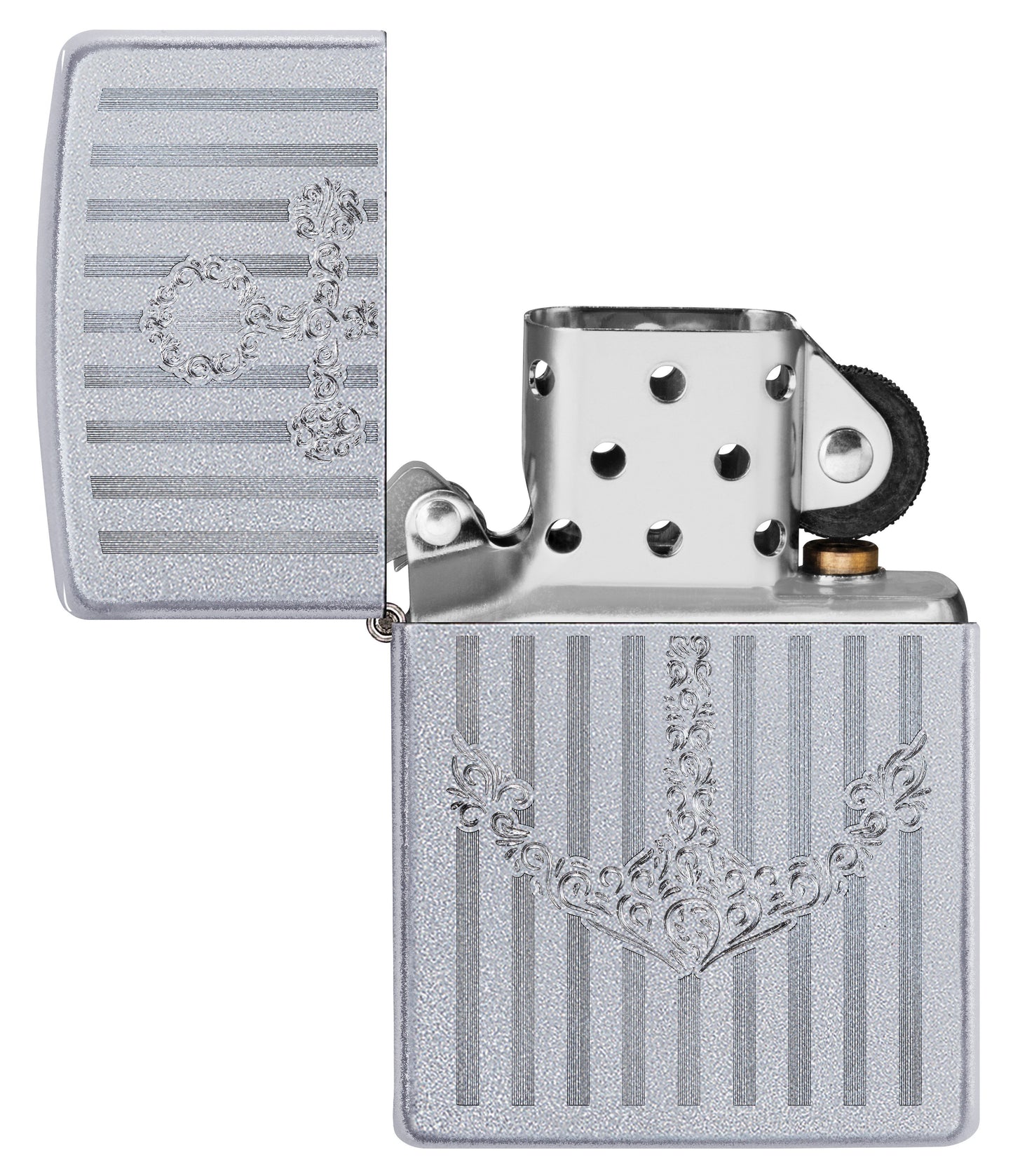 Anchor Satin Chrome Windproof Lighter Online Only