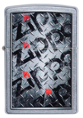 Diamond Plate Zippo Design Lighter