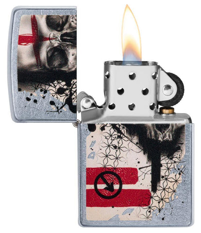 Trash Polka Tattoo Skull Lighter