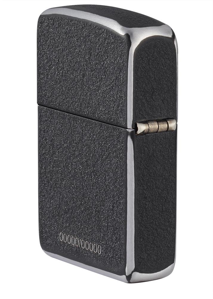 Back shot of VE/VJ 75th Anniversary Collectible, standing at an angle showing the hinge side