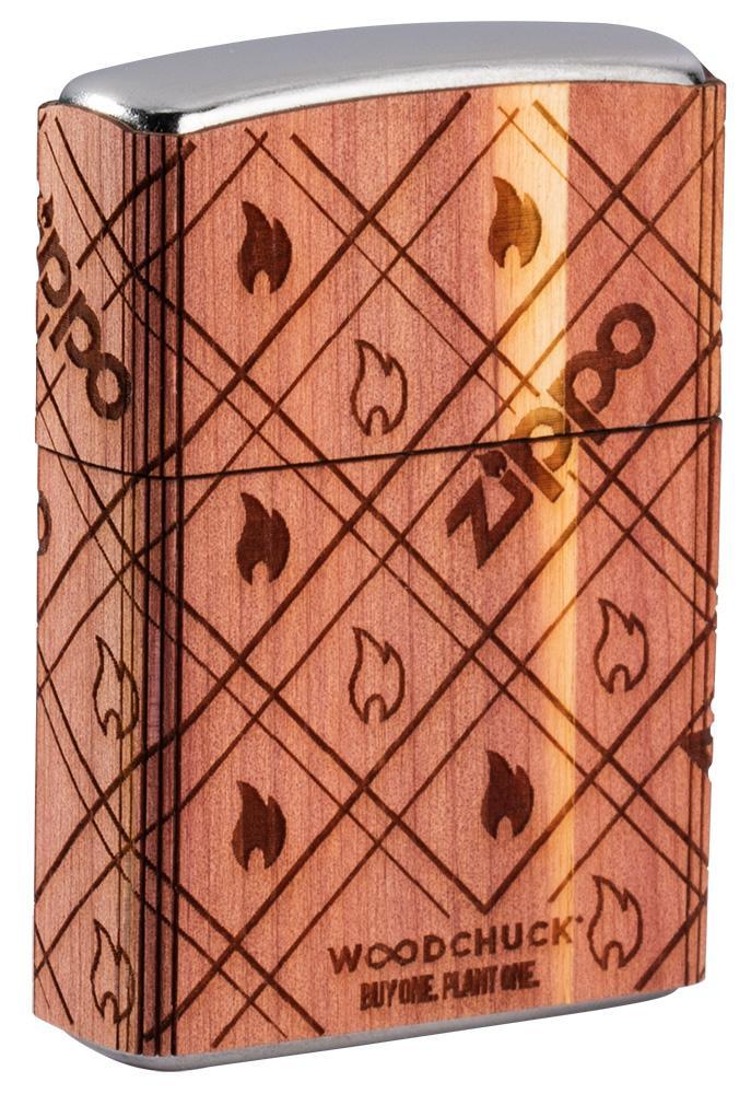 WOODCHUCK USA Zippo Cedar Wrap Emblem
