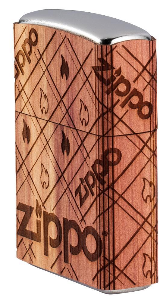 WOODCHUCK USA Zippo Cedar Wrap Emblem