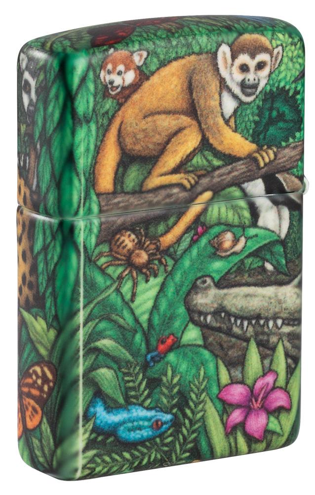 Side, back view of 25th Anniversary Limited Edition Mysteries of the Forest Gift Set Lighter