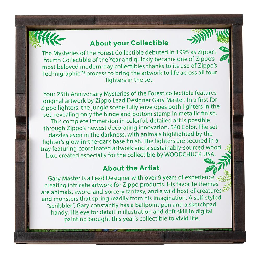 25th Anniversary Limited Edition Mysteries of the Forest Gift Set Information