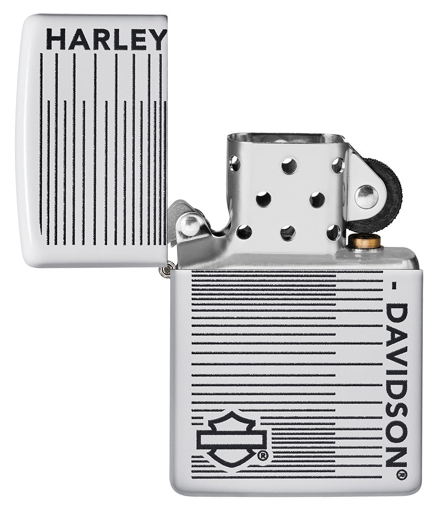Harley-Davidson® White Matte Windproof Lighter