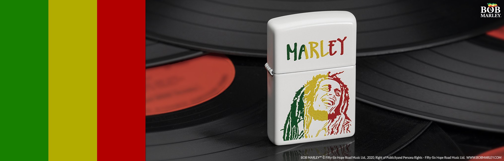 Banner for the Bob Marley collection