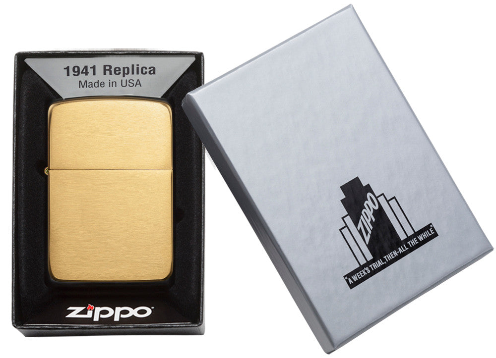Brushed Brass 1941 Replica Engraved - Brass