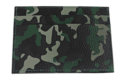 Credit card holder camouflage green