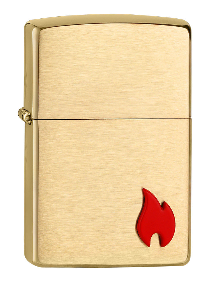 Classic Brushed Brass with Flame Emblem