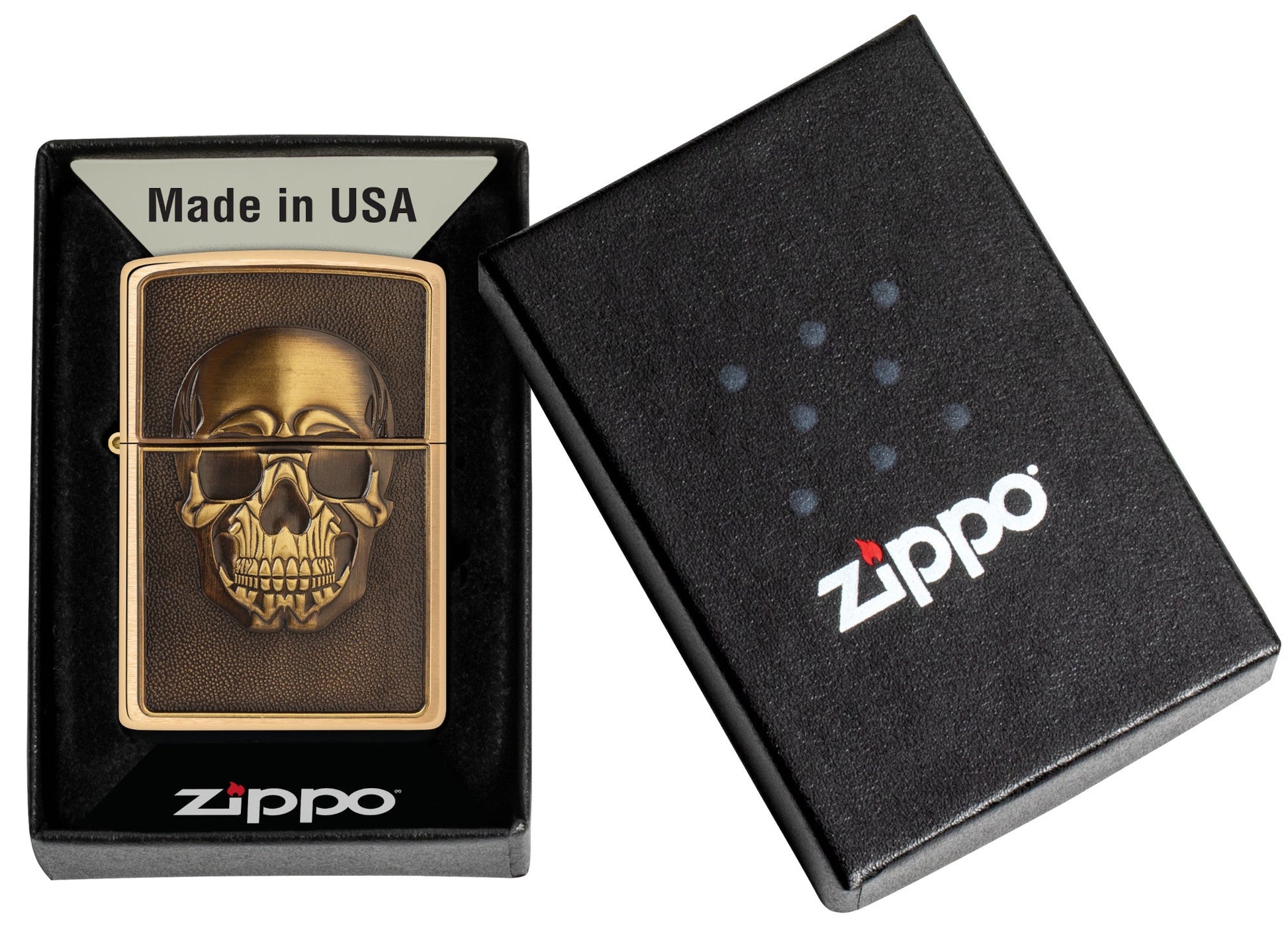 Bật Lửa Zippo Ốp Nổi Đầu Lâu Và Mỏ Neo - 48122 Skull Anchor Emblem Design Bật Lửa Zippo Ốp Nổi Đầu Lâu Và Mỏ Neo - 48122 Skull Anchor Emblem Design