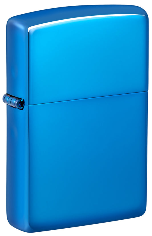 Classic High Polish Blue Engraved - Chrome