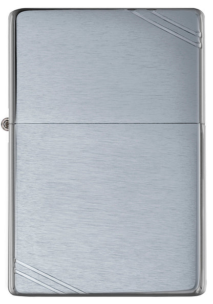 Brushed Chrome Vintage with Slashes Engraved - Chrome
