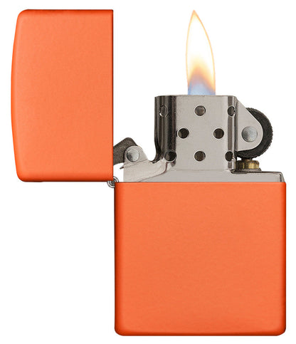Classic Orange Matte Engraved - Brass