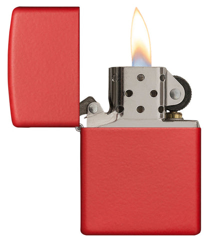 Classic Red Matte Engraved - Brass