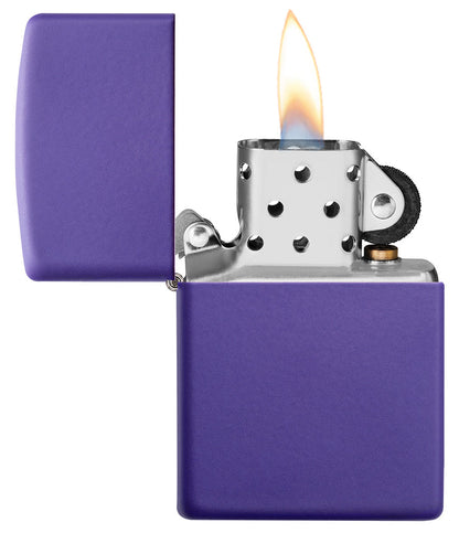 Classic Purple Matte Engraved - Brass