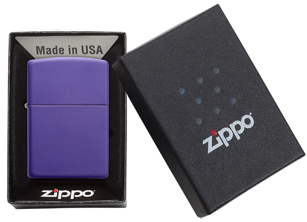 Classic Purple Matte Engraved - Brass
