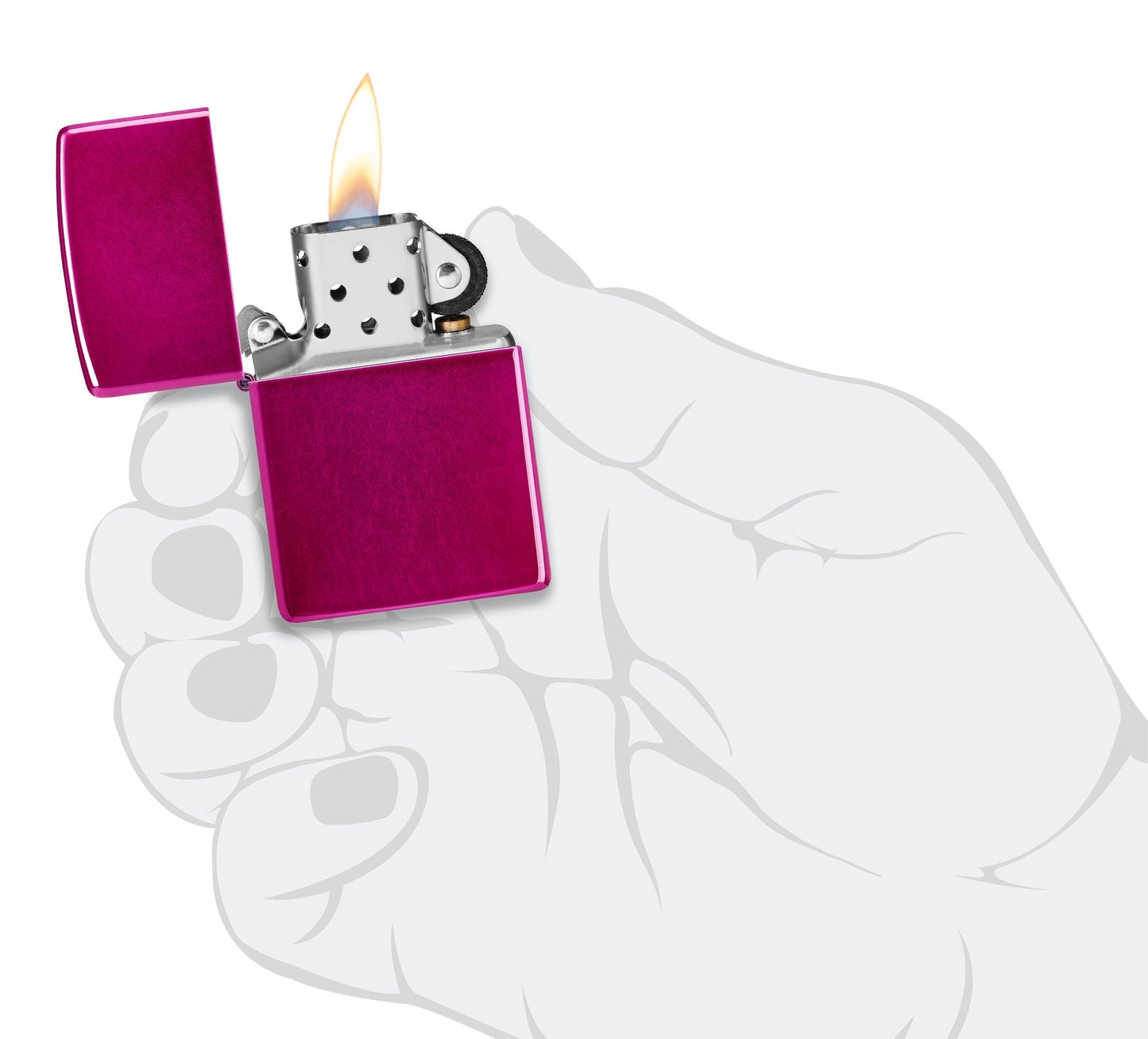 Classic Candy Raspberry Engraved - Chrome