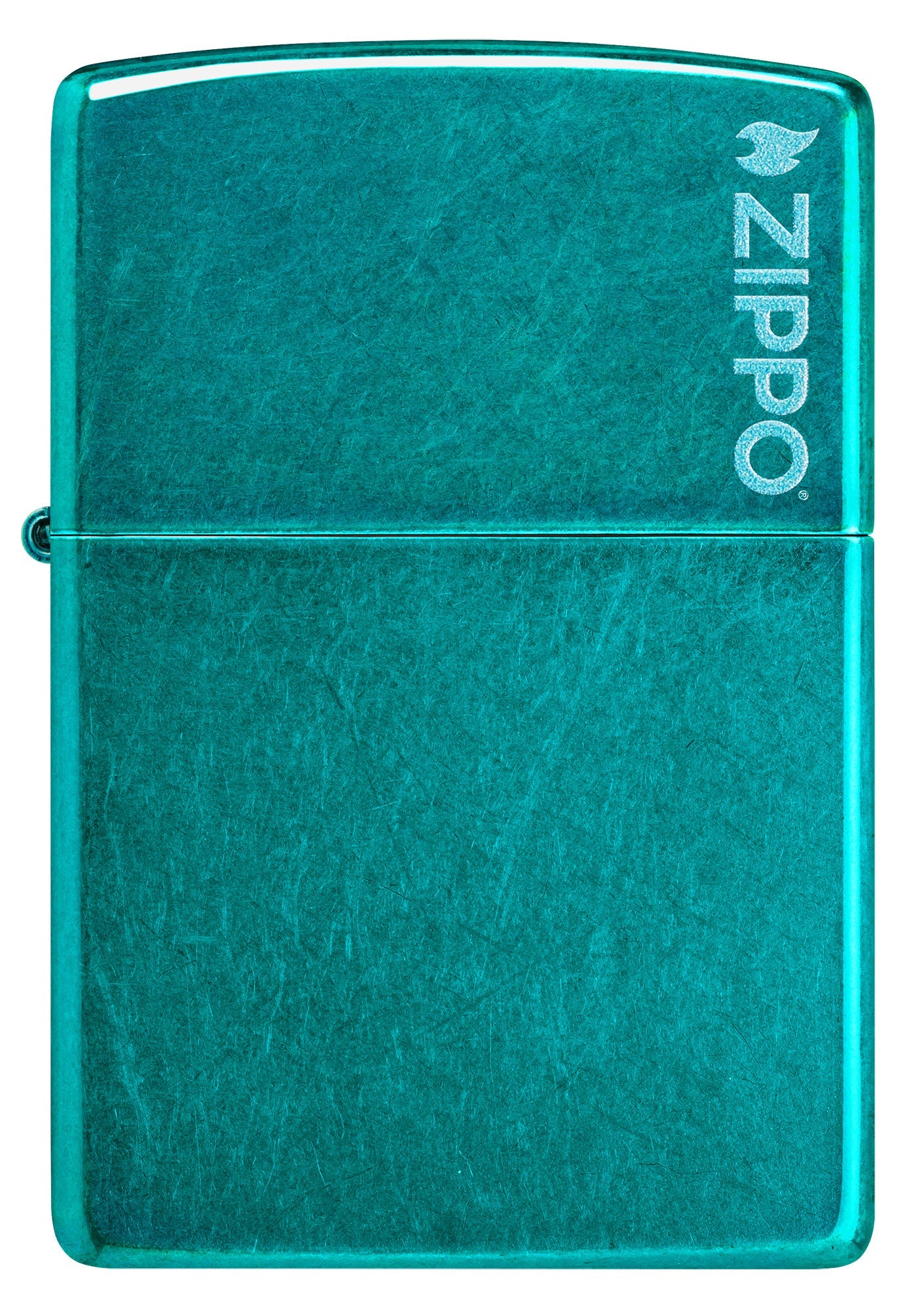 Classic Candy Teal Zippo Logo