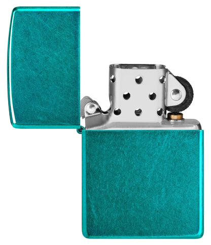Classic Candy Teal Engraved - Chrome