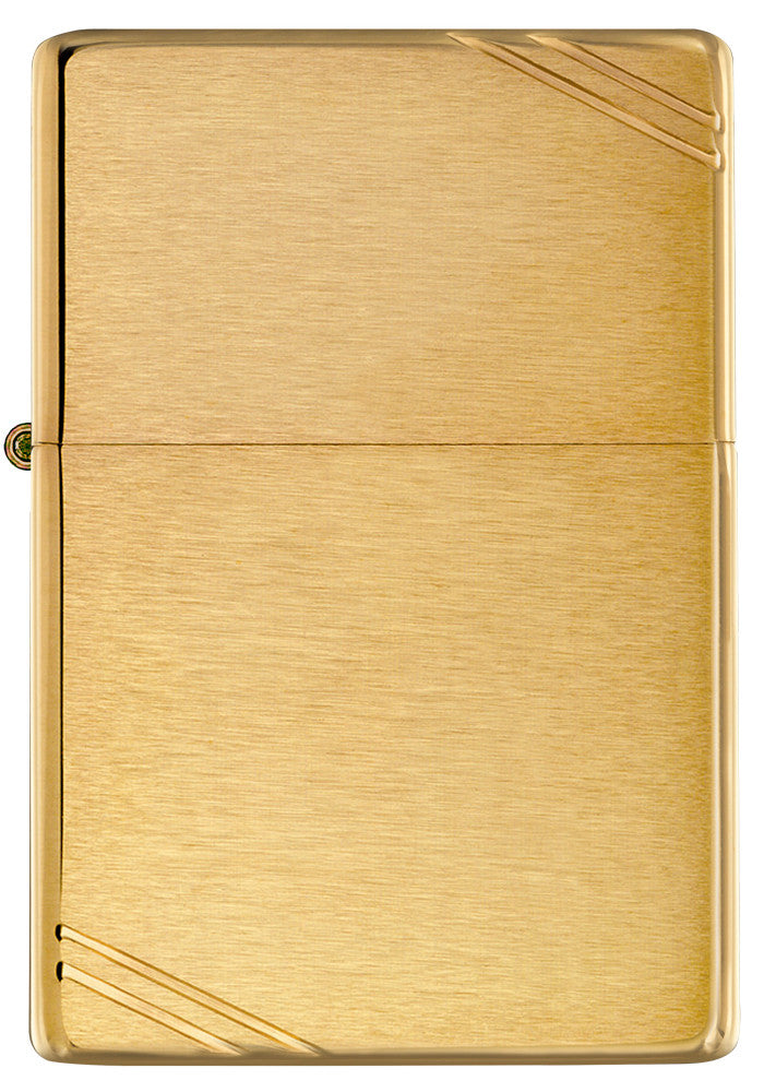 Brushed Brass Vintage with Slashes Engraved - Brass