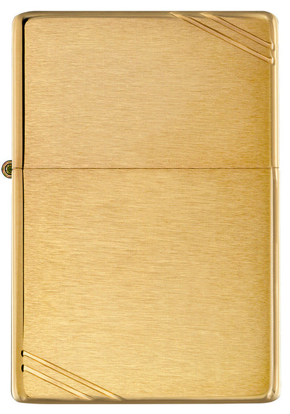 Brushed Brass Vintage with Slashes Engraved - Brass