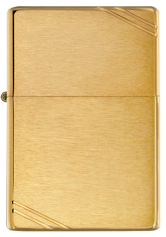 Brushed Brass Vintage with Slashes Engraved - Brass
