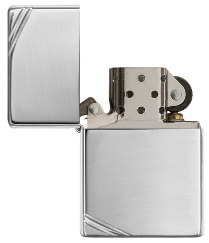 High Polish Chrome Vintage with Slashes Engraved - Chrome