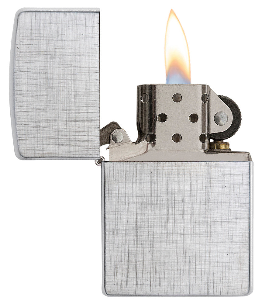 Classic Linen Weave Engraved - Chrome