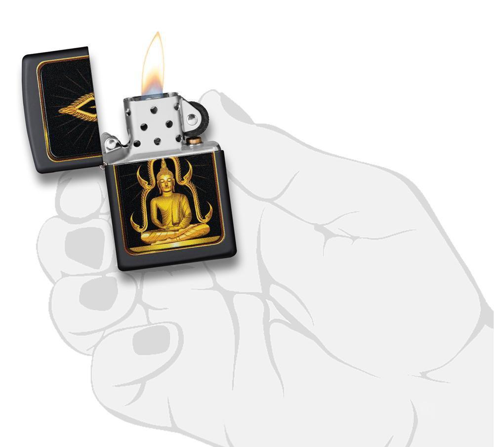 Black Matte Buddha Lighter