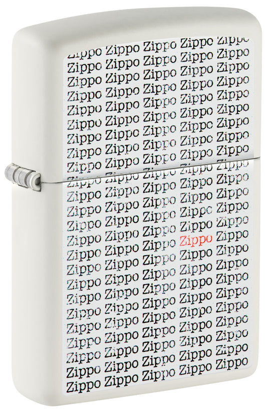 Zippo lighter with 'Zippo' text pattern P1