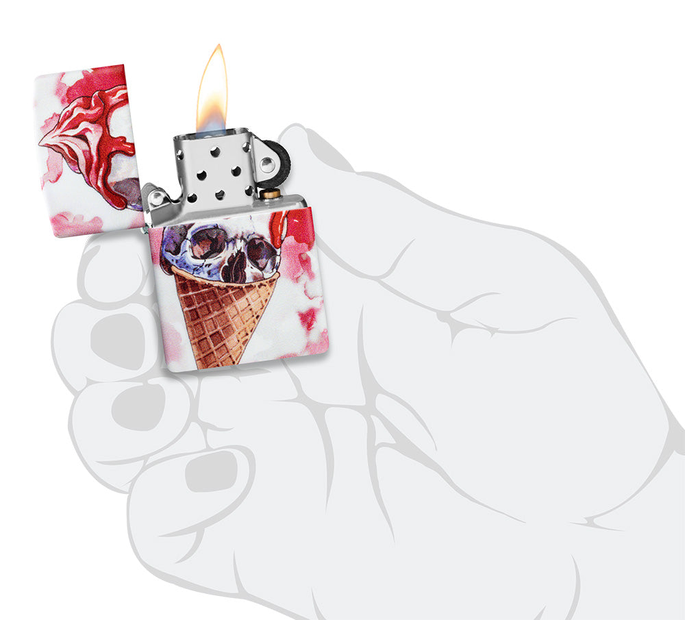 Ice Cream Skulls Design