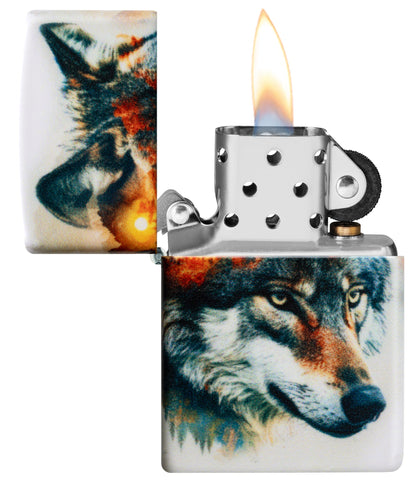 Watercolor Wolf Design
