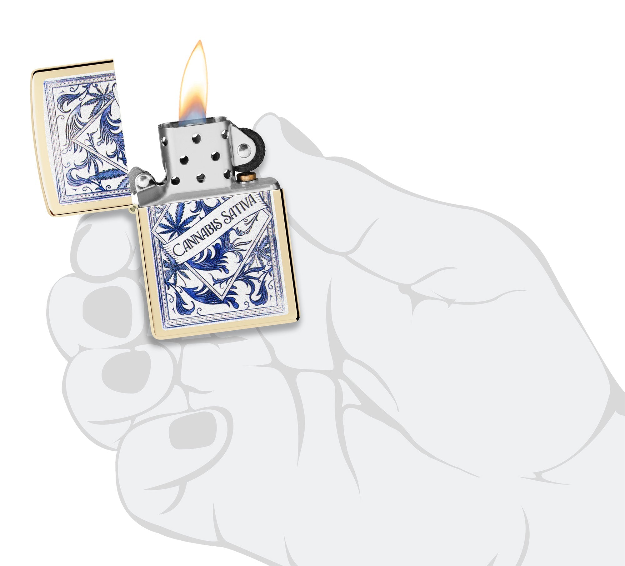 ZIPPO | Windproof Lighter Sativa Serenity Design