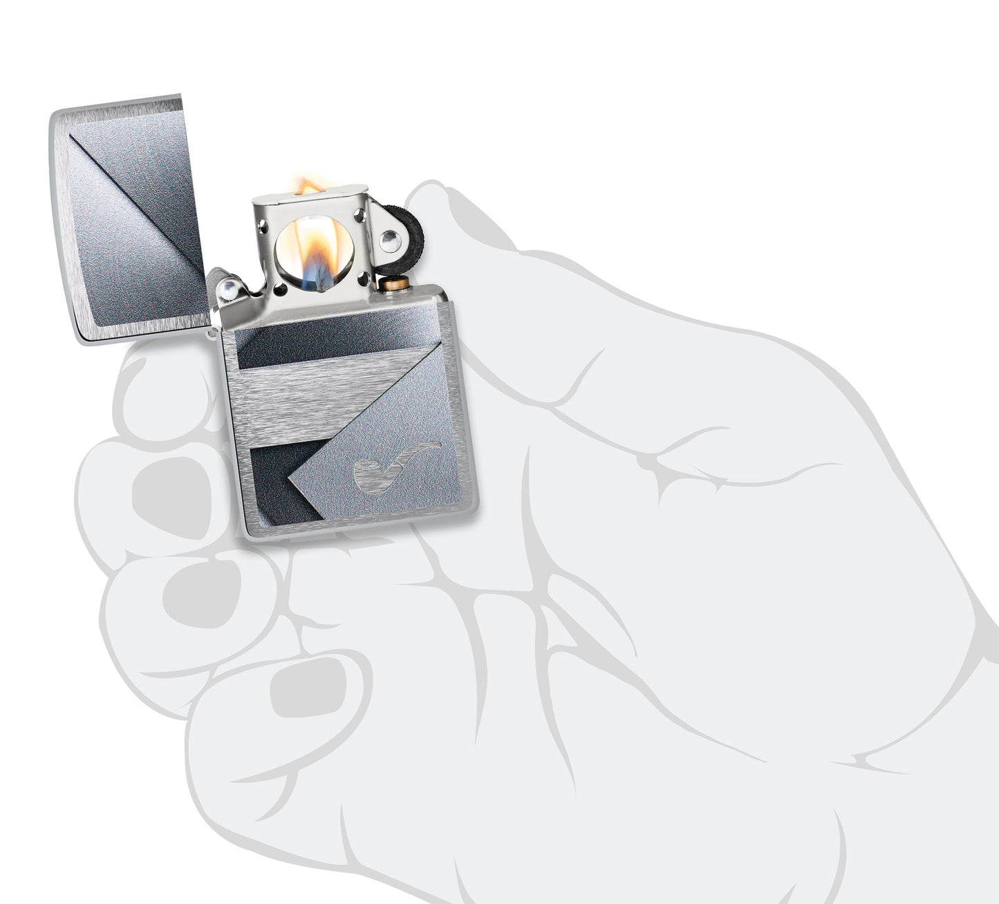 Metallic Design Pipe Lighter