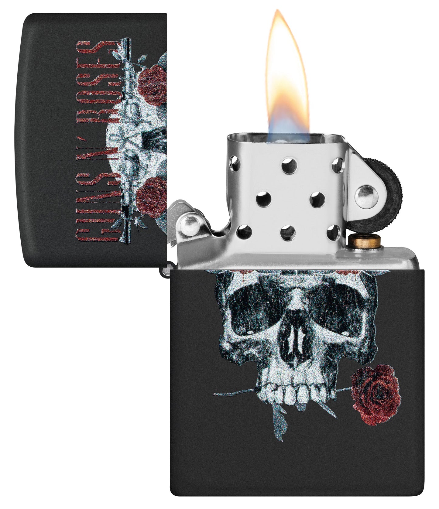 Guns N' Roses Flower Skull Design