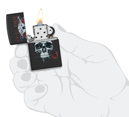 Guns N' Roses Flower Skull Design