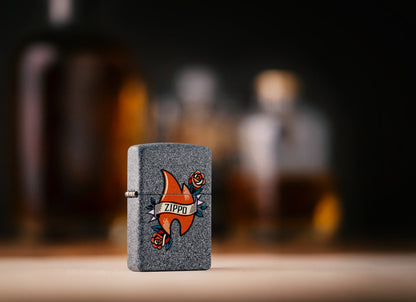 Zippo Flame Tattoo Design